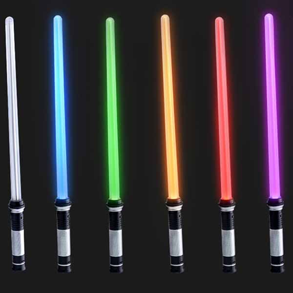 rongxin double lightsaber star wars lightsaber with sound sword toy weapons green purple red blue yellow white color